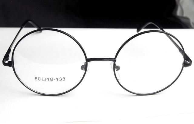   alloy 360round frame and spring hinge temples designer eyeglasses