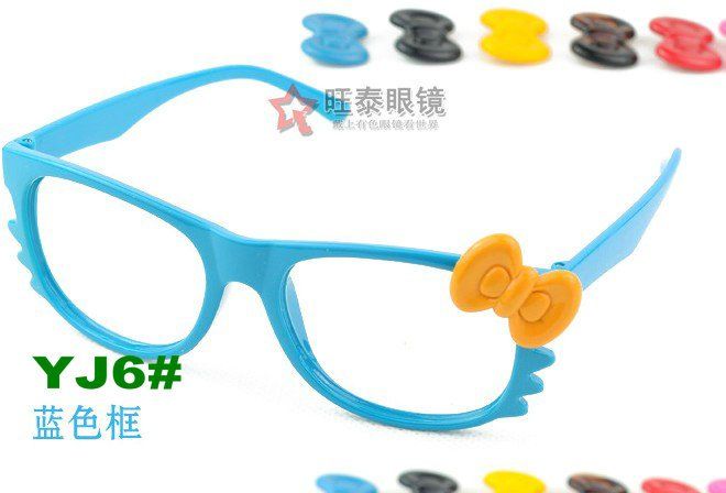   Bow Bowknot Women Girl Kawaii Glasses Frame Costume nerd nerdy  