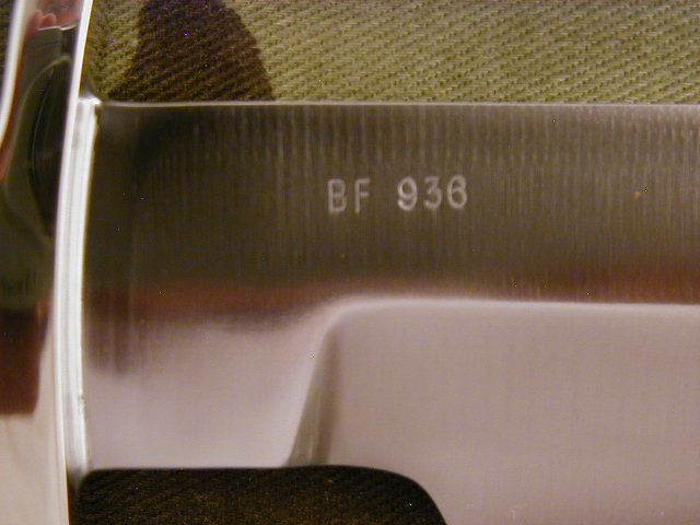 RANDALL KNIFE KNIVES BF,NSFCH,BM,BS, #936  