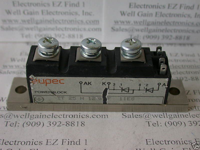 EUPEC TT25N12K0F POWER MODULE DUAL SCR 50A 1200V NEW  