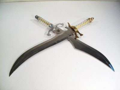 PAIR MYTHICAL SWORD KNIFE BLADE DAGGER COYOTE CUTLERY  