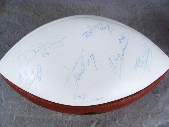 1993 95 NY Jets Signed NFL Football w/ Boomer Esiason  