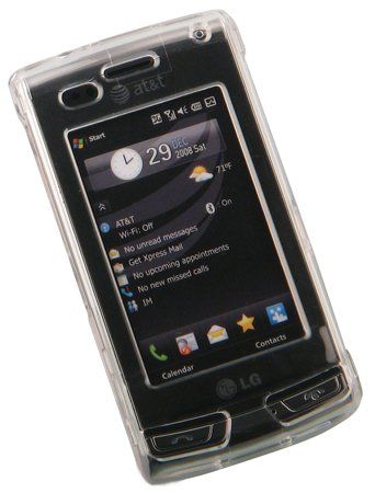 CLEAR COVER HARD SKIN CASE FOR LG INCITE CT810 PHONE  