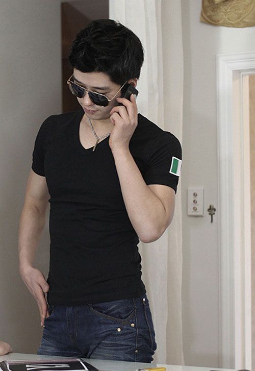   Casual Short Sleeve Cotton T Shirt 3 Color Free Ship New D27  