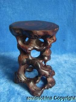 Unique Excellent Rosewood Wood Root Carving Stand  