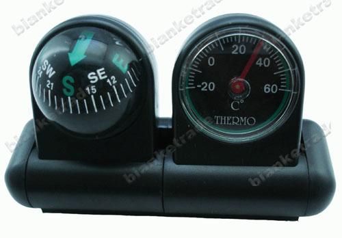 Car Stand Compass Thermometer Hiking Outdoor Travel 01  
