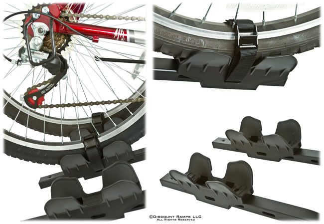   CARRIER TIRE CRADLE BICYCLE RACK 1 1/4 & 2 HITCHES (BC 7621)  