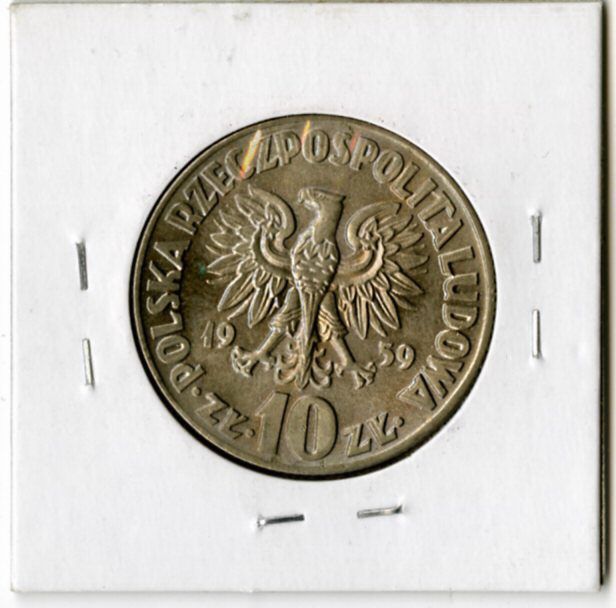 Poland Coin 1959 10 Zlotych  