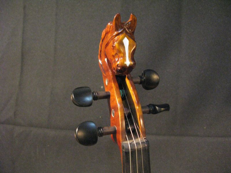 horse head scroll concert 4/4 violin,perfect sound   