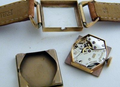 Vintage Watch Watches Bulova Rose Colored Swivel Lugs  