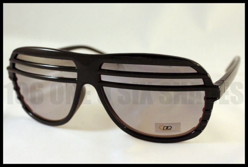 HALF SHUTTER Shades Mirror Lens Hip Hop Style BLACK New  