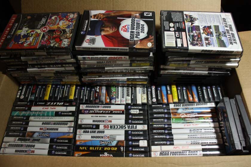 HUGE WHOLESALE LOT 100 GAMECUBE Games  