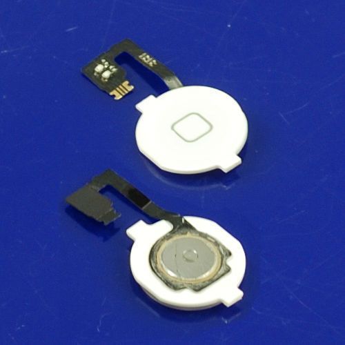 White Home Menu Button Flex Ribbon Cable+Button Cap Repair Part for 