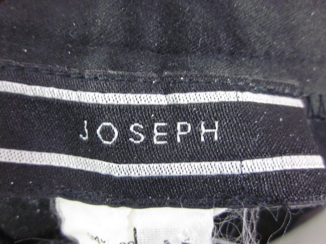 JOSEPH Black Cotton Skinny Leg Pants Slacks Sz M  