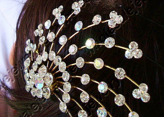 Wholesale 6pcs Luxury Rhinestone Tiara bridal Crow  