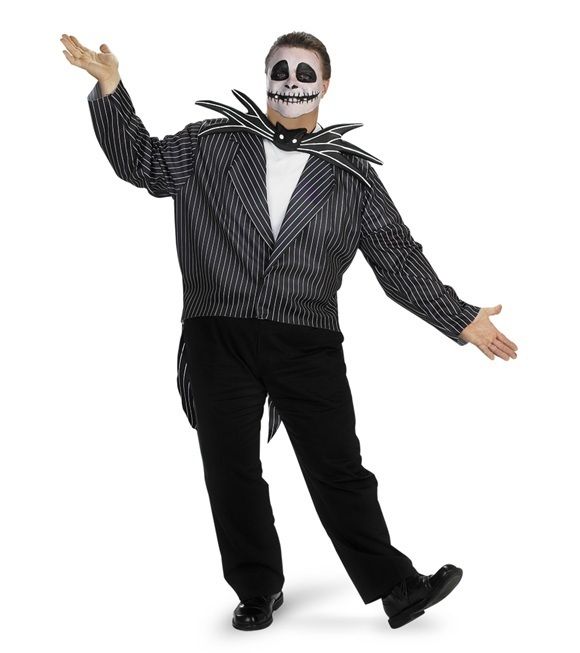 New JACK SKELLINGTON Plus Size Adult Costume XXL 50 52 032692598398 