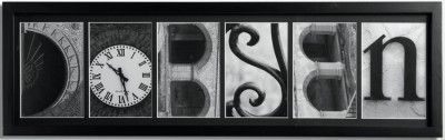 Custom Name Word Architectural Letter Picture Frame NEW  