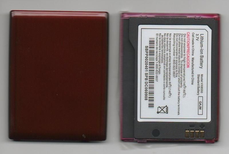 NEW BATTERY FOR LG VX8550 CHOCOLATE 2 LGLP AHDM RED  