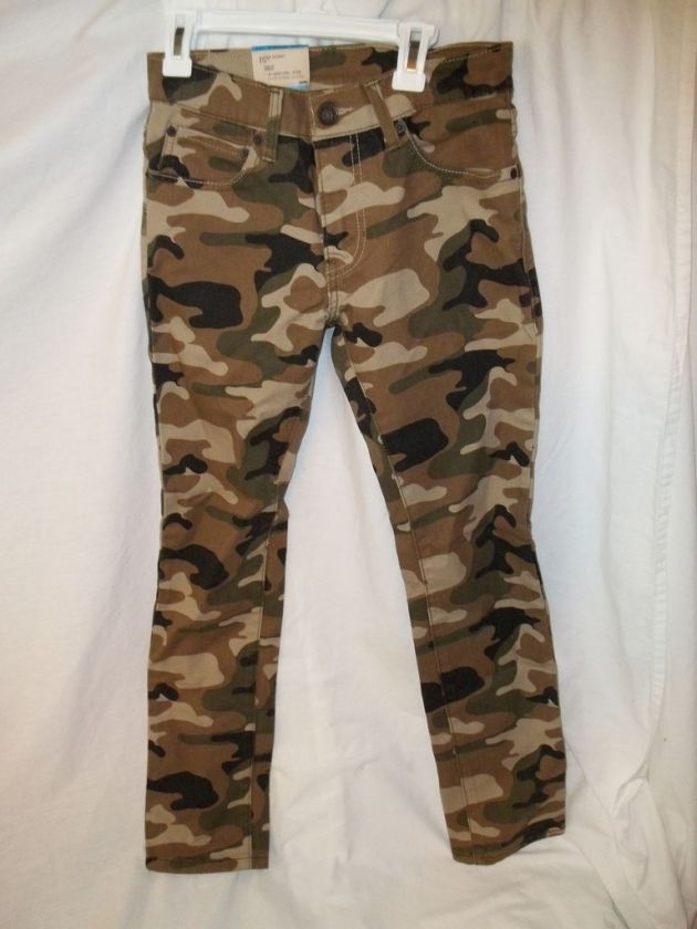 LEVI STRAUSS SUPPER SKINY CAMO 510 JEAN SIZE 12 REG NWT  