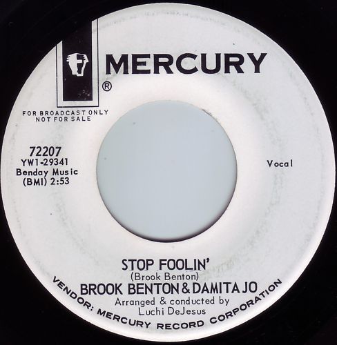 BROOK BENTON & DAMITA JO Stop Foolin 1964  