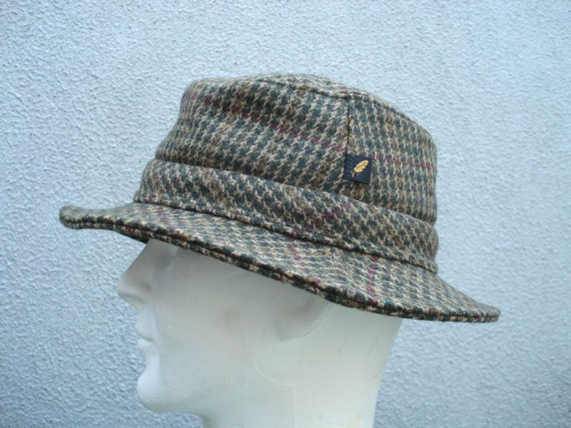 Irish Donegal Tweed Trilby Walking Hat   Ireland  