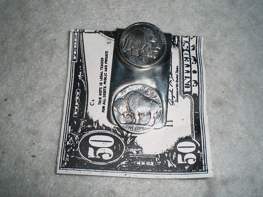 Money Clip   Buffalo/Indian Head Nickel #259  