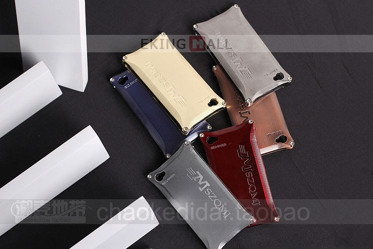 MSZQMJ Metal Brick Guard Case Pouch Cover for Apple iPhone 4 4S 