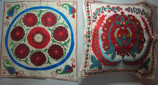   the very interesting part of folk art of uzbekistan is a pillow slip