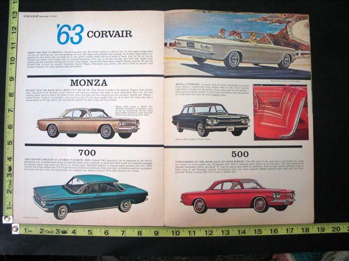 1963 Chevrolet Full Line Showroom Sales Brochure  