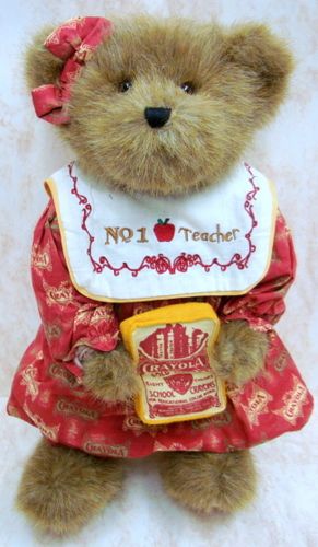 BOYDS BEARS Mrs Wisdom CRAYOLA Teacher Plush 919138  