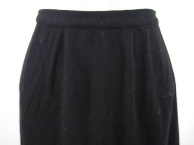 DOLCE & GABBANA Black Wool Straight Skirt Sz 28  