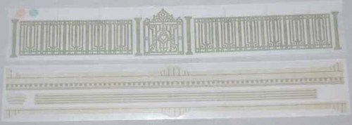 GRECO COLUMNS & WROUGHT IRON FENCE STICKER SHEETS  