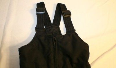 EUC Toddler 3 4 Slalom Black Snow Ski Bibs Pants Winter FREE SHIP 