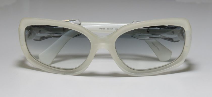   642S WHITE PEARL FRAME GRAY LENSES SUNGLASSES WOMENS FASHION   