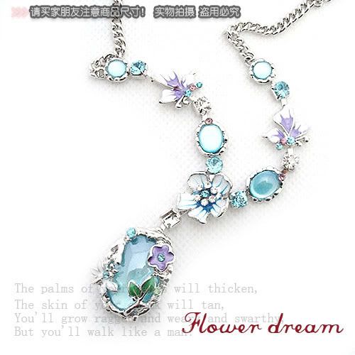 Elegant Flower Topaz New Necklaces Pendants  