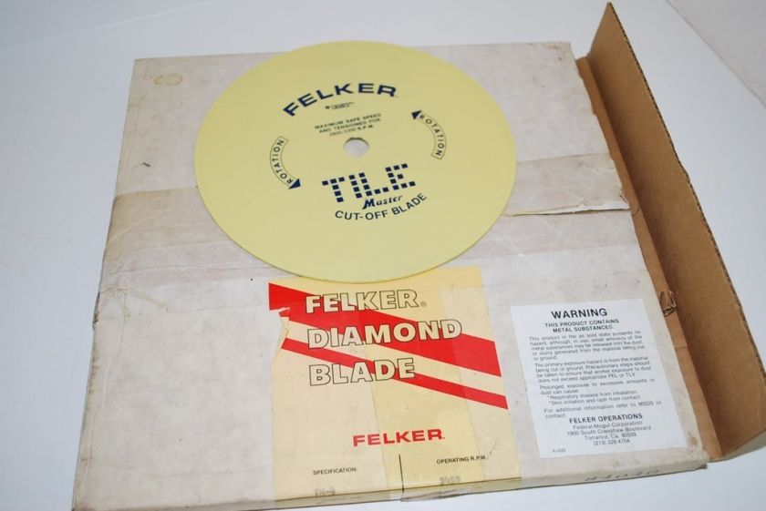 Felker Tile Master Diamond Tile Saw Blade TM4 8 Blade  