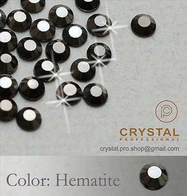 14400 Black Hematite Iron on Hotfix Rhinestone 5mm 20ss  