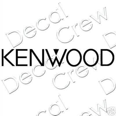 Kenwood Audio Decal  