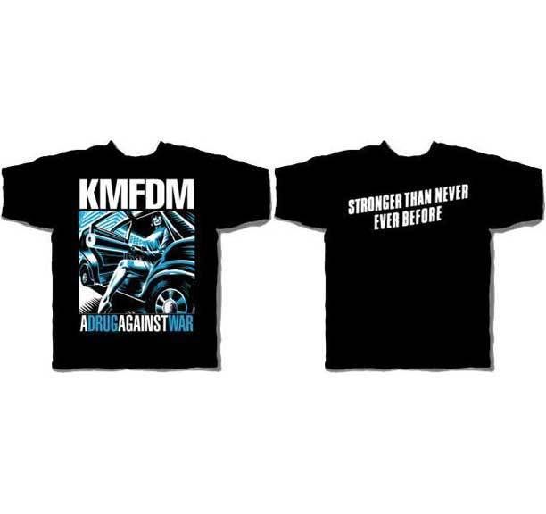 KMFDM Drug Against War T Shirt Sizes Medium to XL KMF132 New  