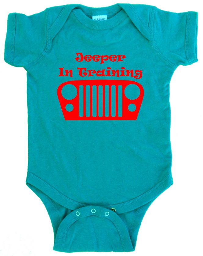 Jeep CJ JEEPER IN TRAINING Custom Onesie 2 Colors  