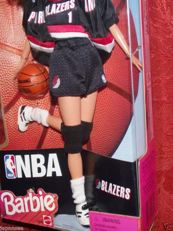 BASKETBALL BARBIE DOLL NBA BLAZERS #20720  