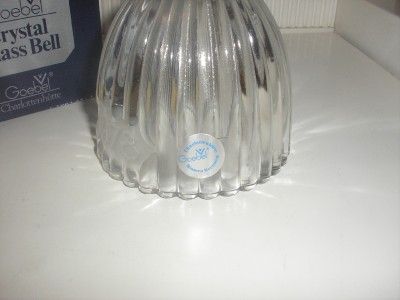 GOEBEL ANNUAL CRYSTAL GLASS BELL 1ST EDITION NIB  