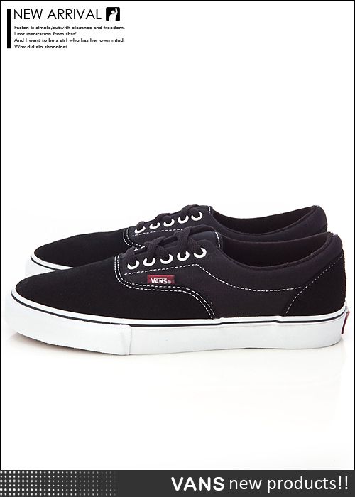 BN VANS Era Pro Black / Brick Red Shoes #V284  