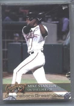 2008 GREENSBORO GRASSHOPPERS COMPLETE SET MIKE STANTON  