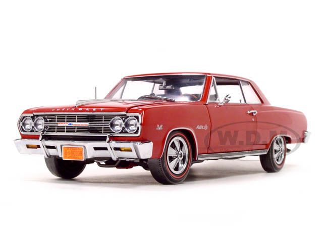 1965 CHEVROLET SS 396 MALIBU RED 118 DIECAST MODEL  