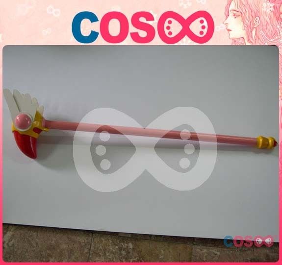 Cardcaptor Sakura◆Sakura Kinomoto magic clow wand stick Cane Cosplay 