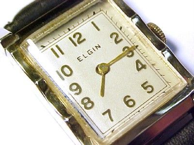 Elgin ~ Vintage / Antique Mens Wristwatch AS IS; 15 Jewels; CLEAN EXC 