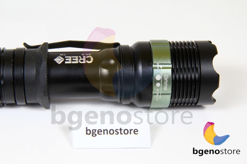 Linterna LED Flash Light Torch CREE Q5 7w Zoom 400 Lums  