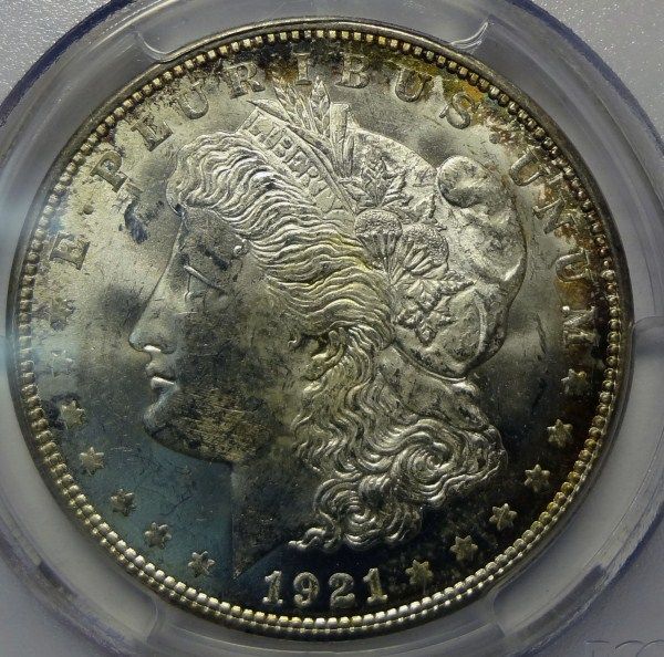 1921 D MORGAN DOLLAR PCGS MS64  