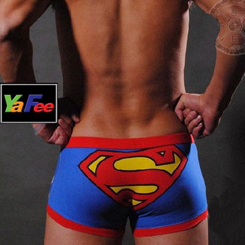 Mens Underwear Superman boxer briefs Pants Size M L XL  